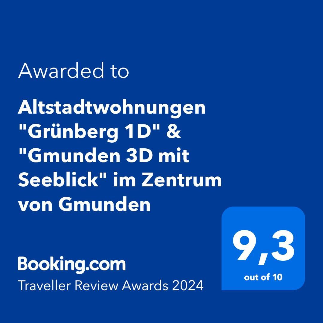 Altstadtwohnungen "Grunberg 1D" & "Gmunden 3D Mit Seeblick" Im Zentrum Von Гмунден Екстер'єр фото